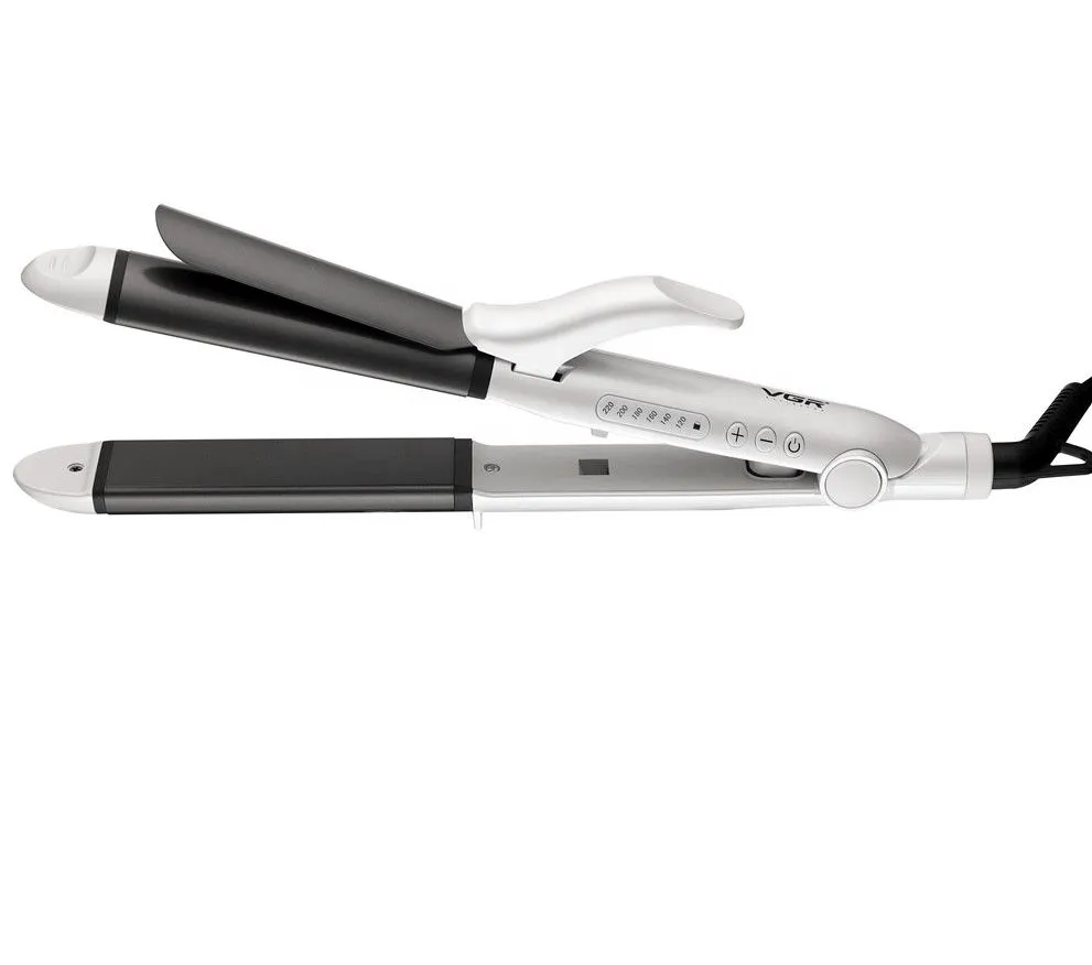 VGR V-558 Hair Straightener And Curler With Led Indicator And Temperature Control From 120Dc - 220Dc