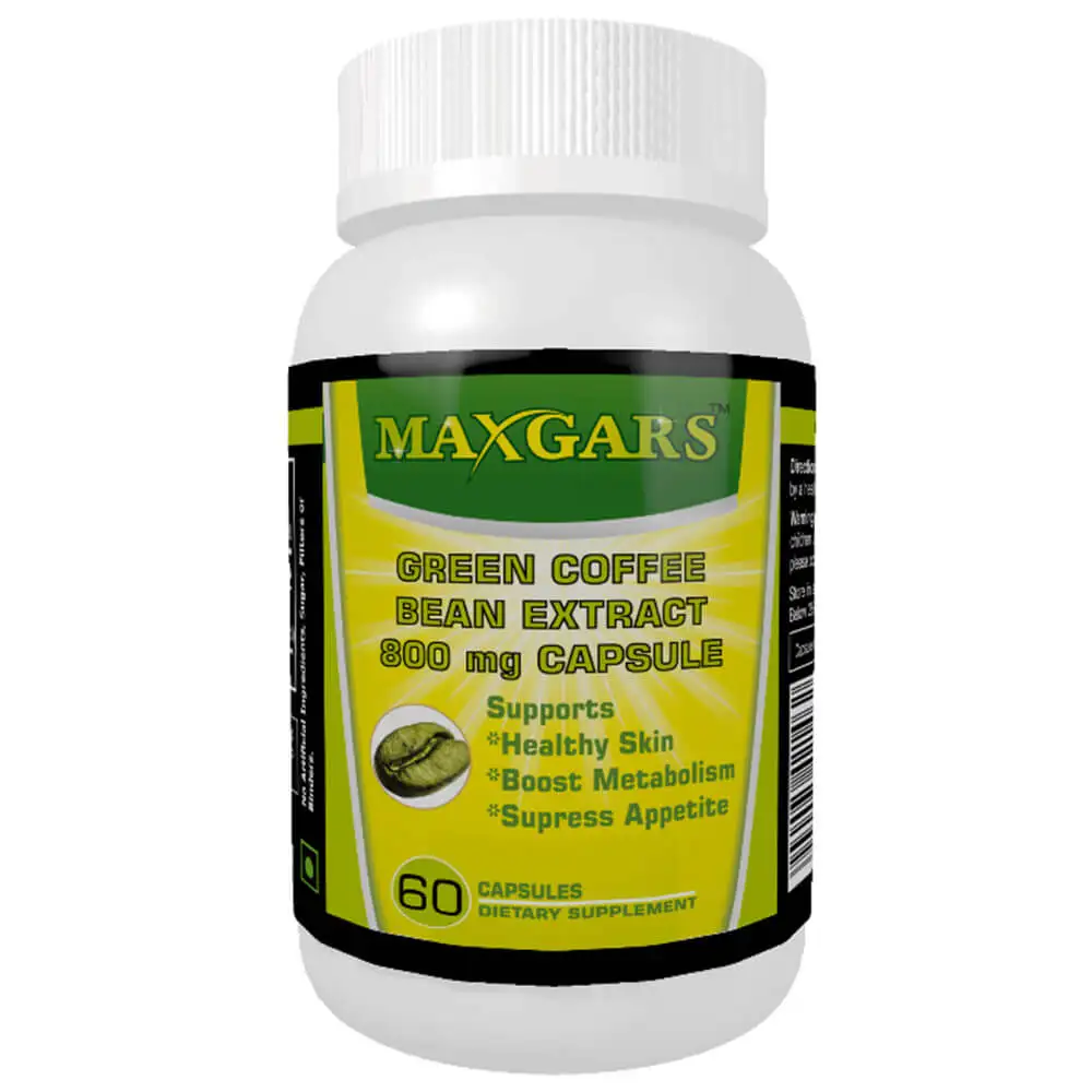 Maxgars Green Coffee Bean Extract,  60 capsules