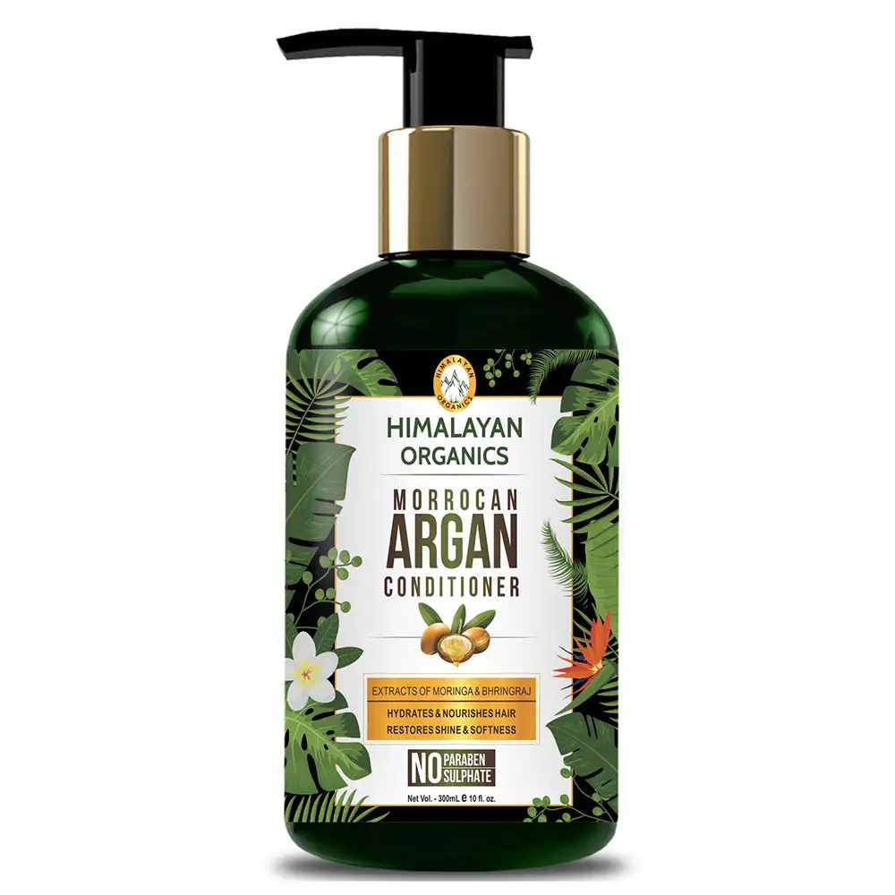 Himalayan Organics Moroccan Argan Conditioner,  300 ml  Hydrates & Nourishes Hair