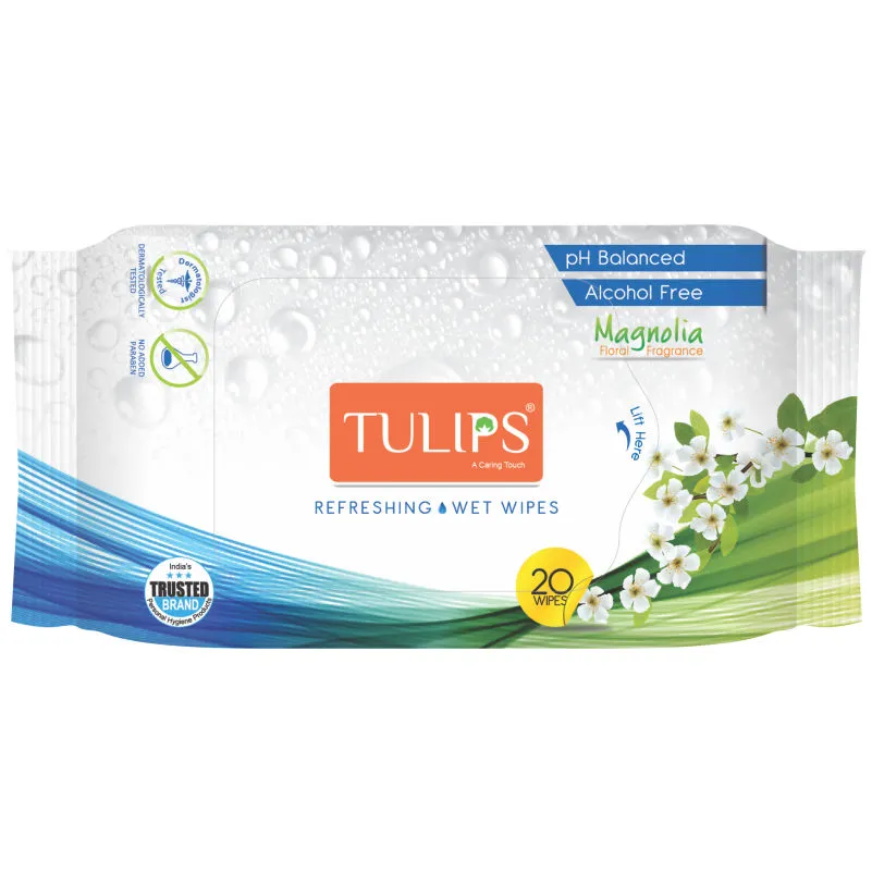 Tulips Refreshing Wet Wipes (Magnolia)