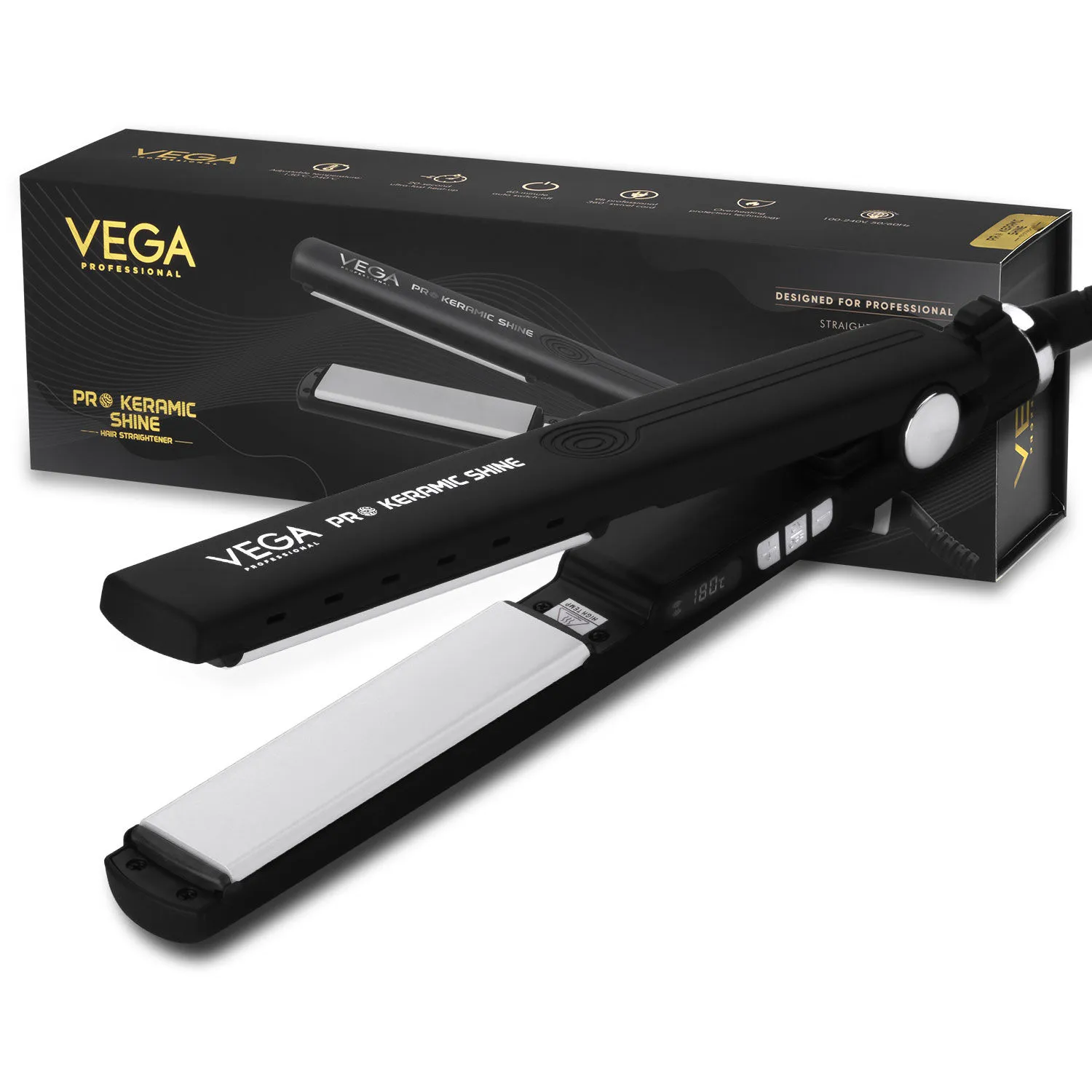 VEGA Professional Pro Keramic Shine Hair Straghtener (VPPHS -05)