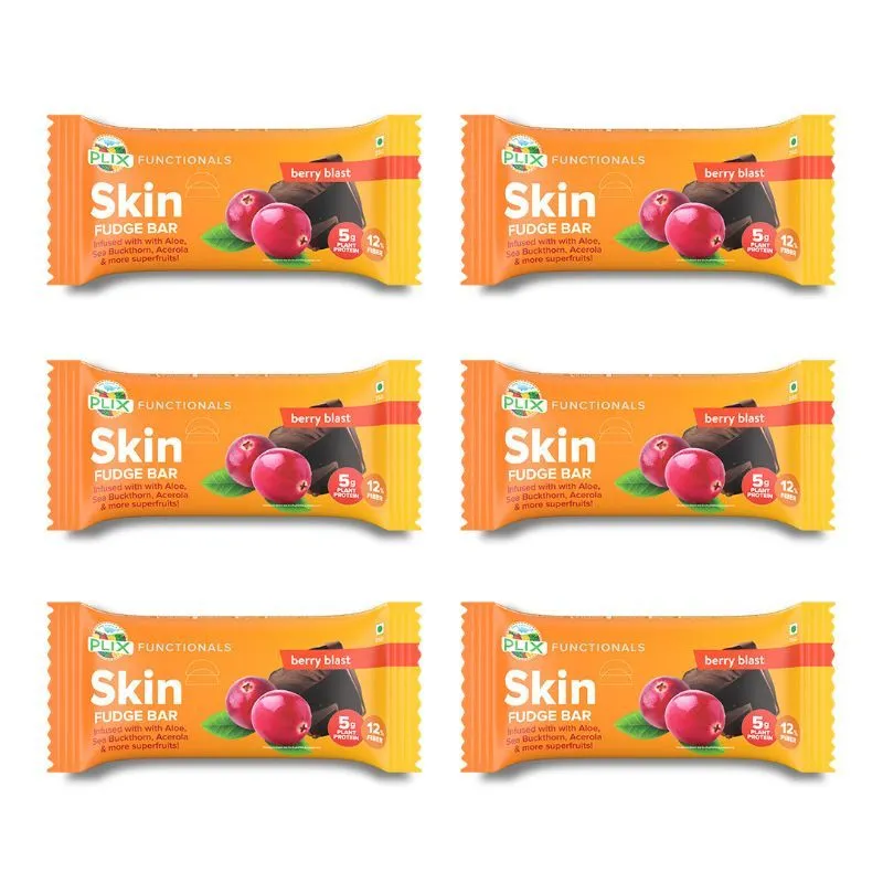 Plix Skin Fudge Bar - Berry Blast Flavour - Pack of 6