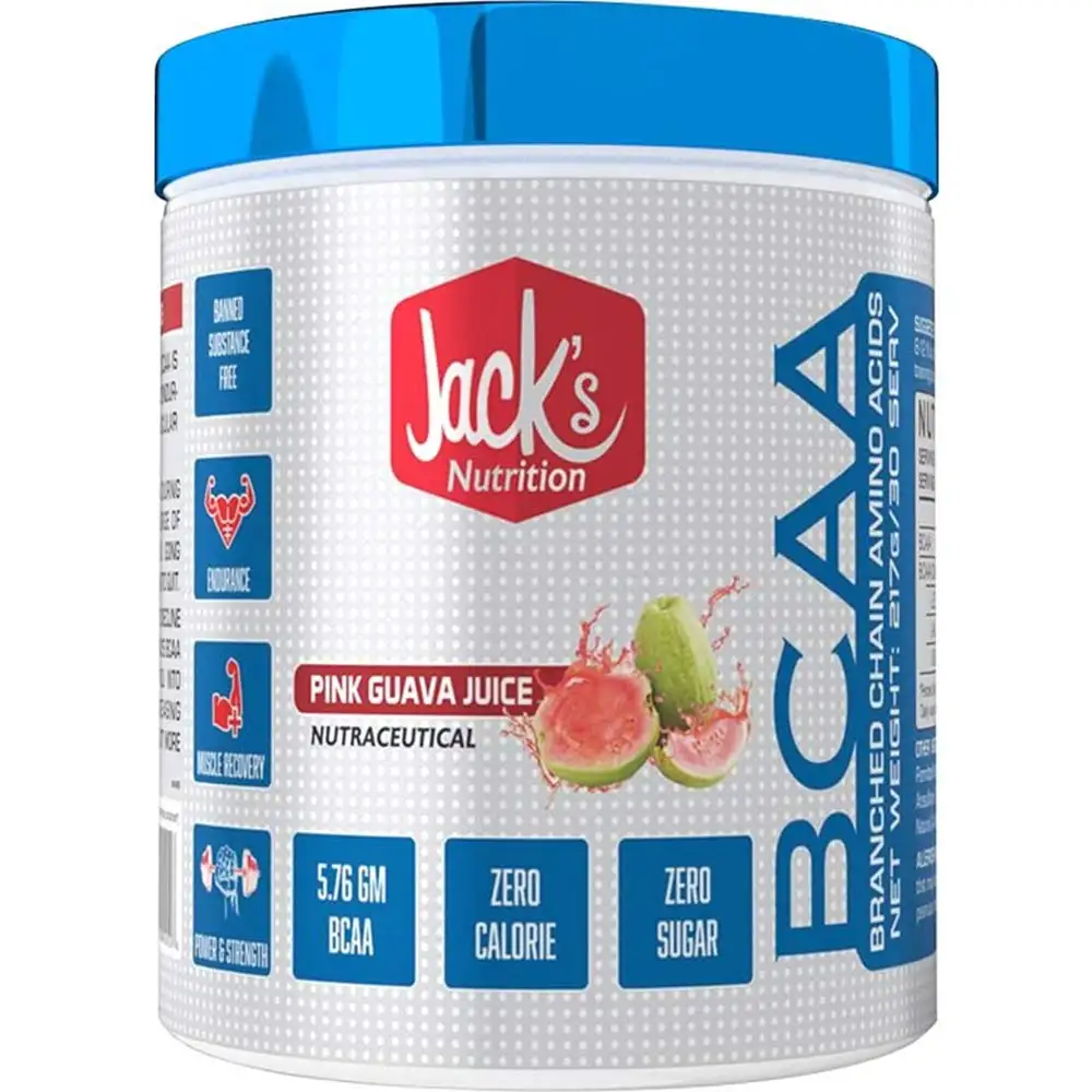 Jacks Nutrition BCAA,  0.48 lb  30 Servings  Pink Guava Juice