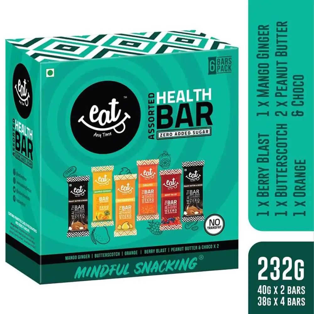 Eat Anytime Healthy Energy Bar,  6 Piece(s)/Pack  Assorted Pack