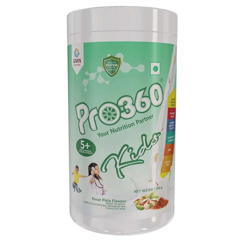 PRO360 Kids Nutritional Beverage Mix,  0.44 lb  Kesar Pista