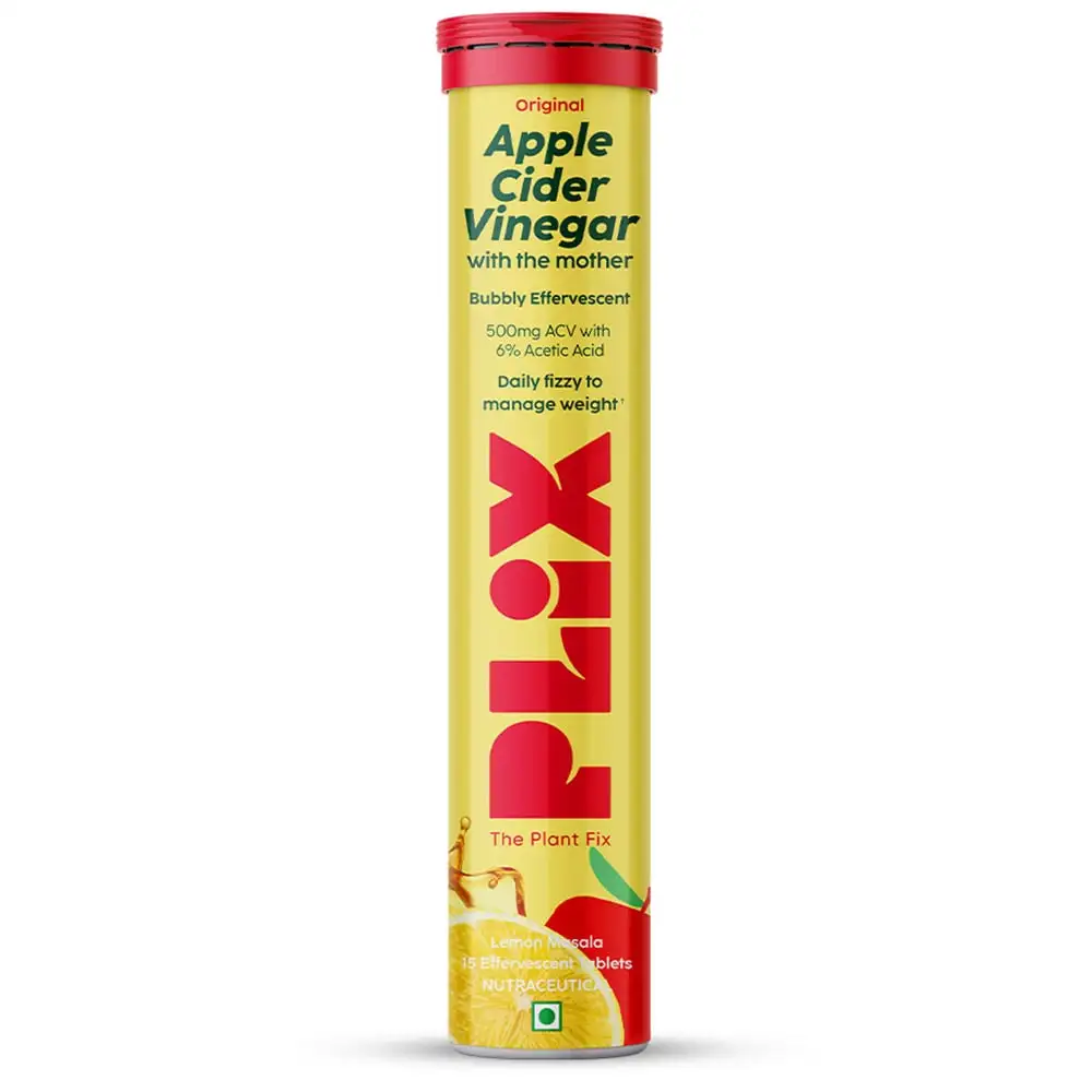 Plix Life Apple Cider Vinegar with Mother,  15 tablet(s)  Lemon Masala