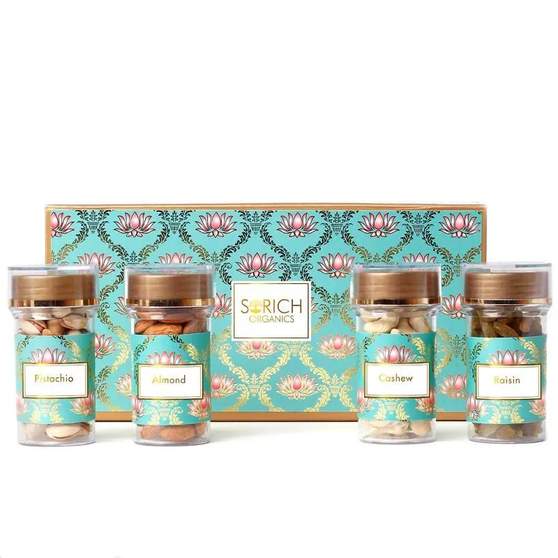 Sorich Organics Healthy Dry Fruit Medley Gift Pack (almonds, Cashew, Pistachio, Raisins)