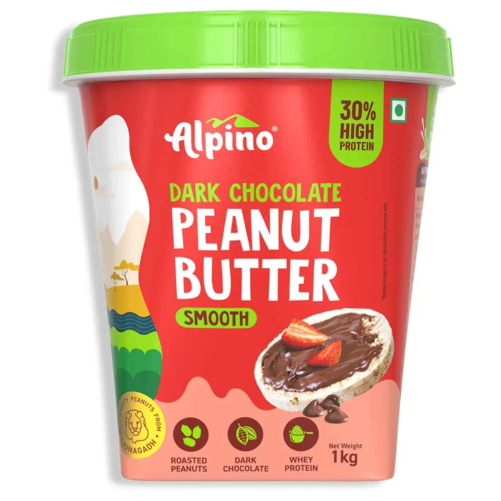 Alpino High Protein Peanut Butter,  1 kg  Dark Chocolate