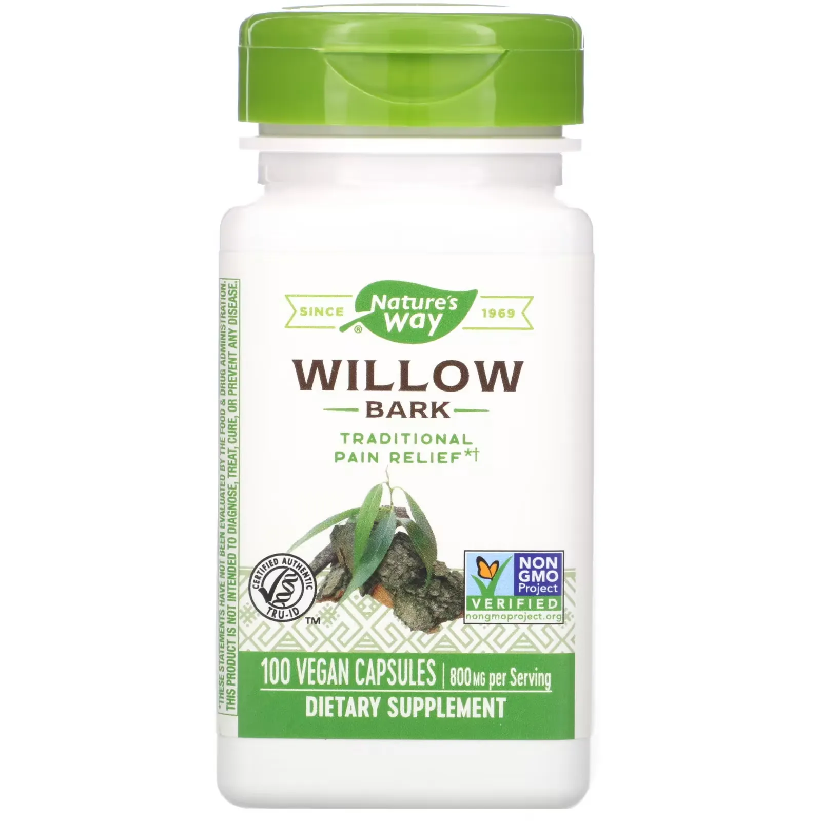 Willow Bark, 400 mg, 100 Vegan Capsules