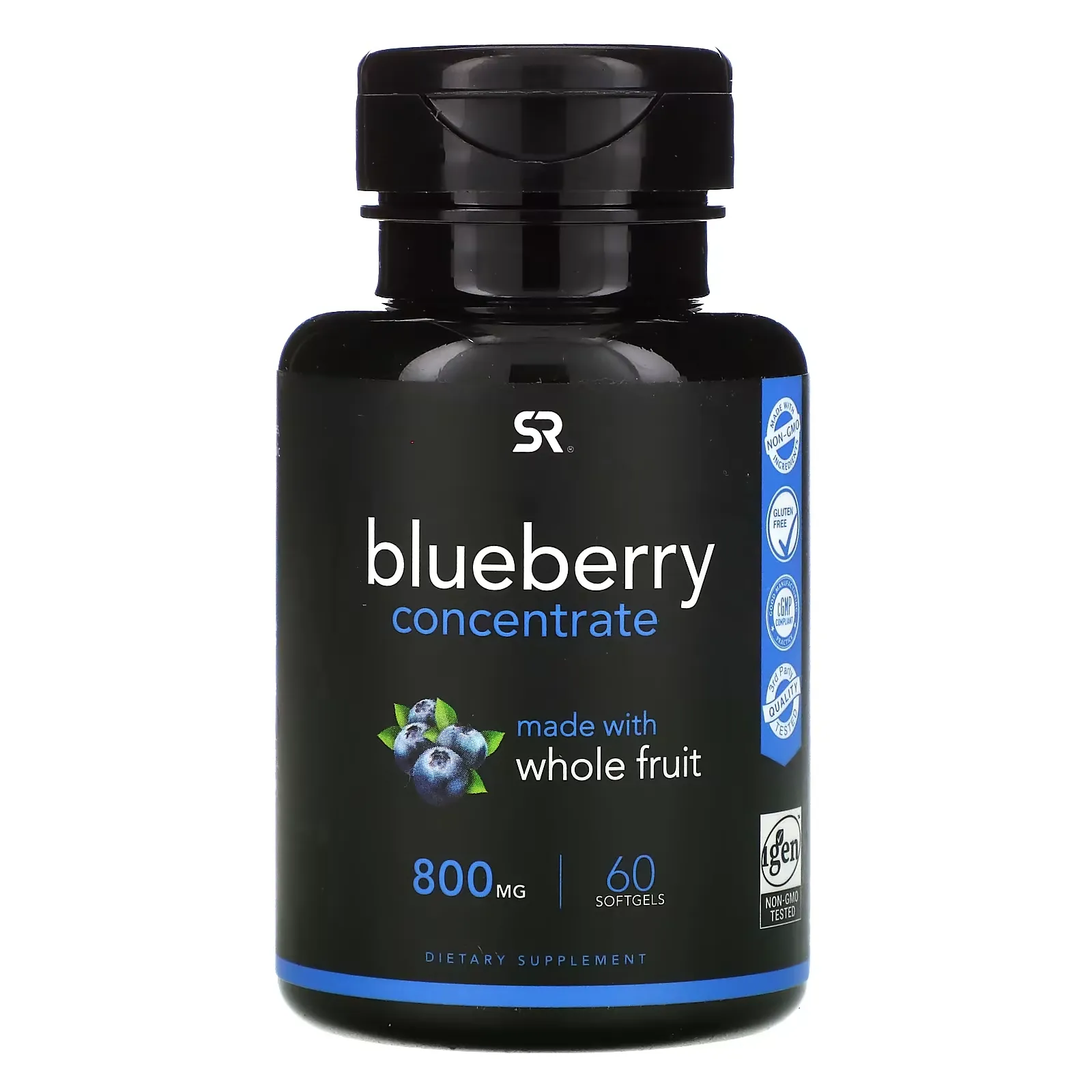 Blueberry Concentrate, 800 mg, 60 Softgels