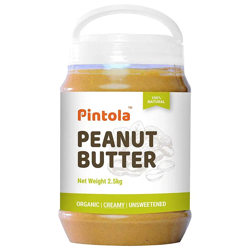 Pintola Organic Peanut Butter,  2.5 kg  Creamy