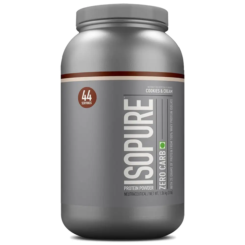 Isopure Zero Carb Protein Powder,  3 lb  Cookies & Cream