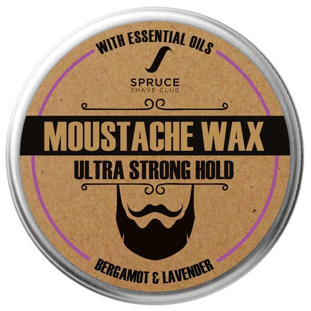 Spruce Shave Club Moustache Wax Ultra Strong Hold,  50 g  Bergamot & Lavender