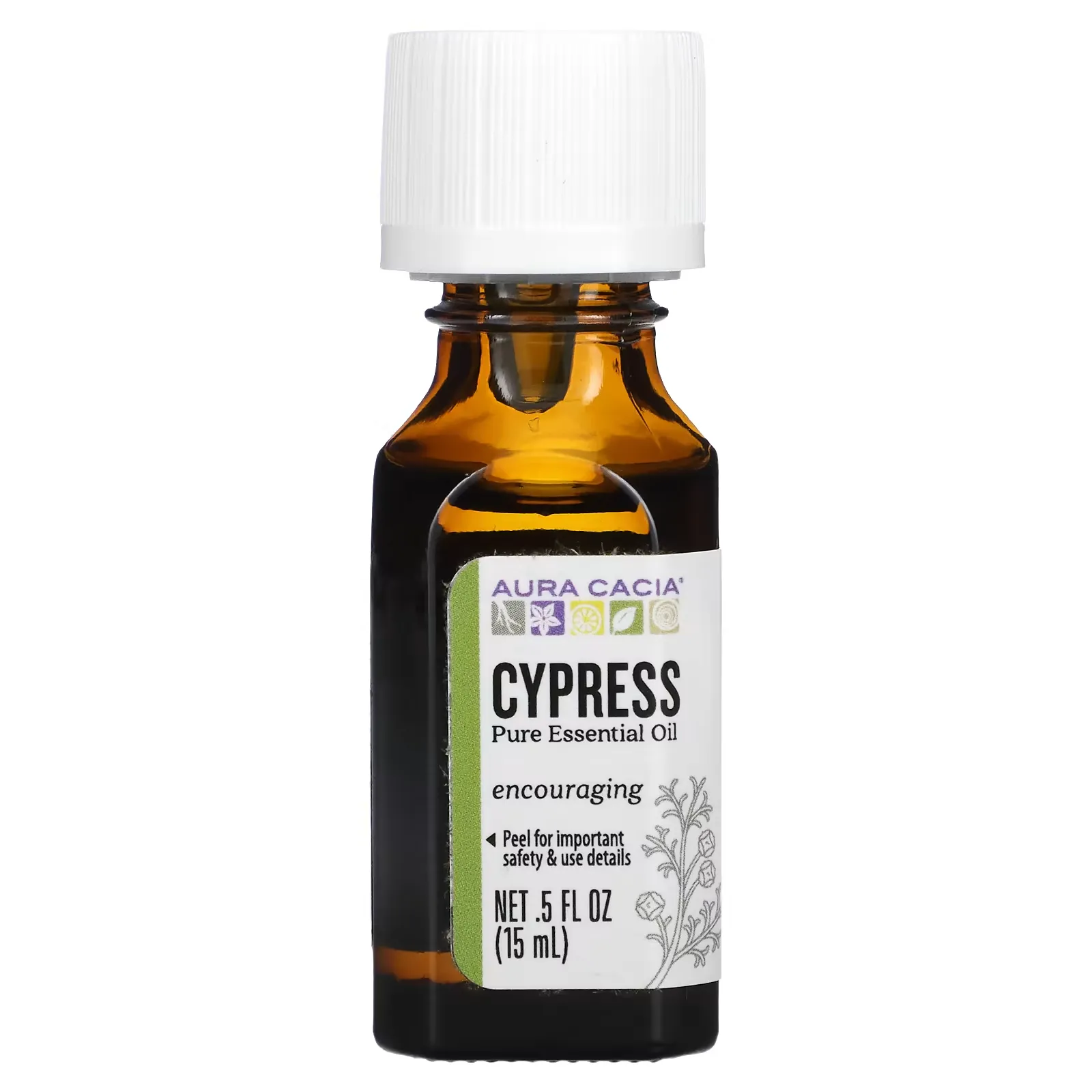 Pure Essential Oil, Cypress, 0.5 fl oz (15 ml)