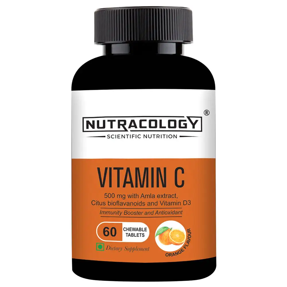 Nutracology Vitamin C,  60 chewable tablet(s)  Orange