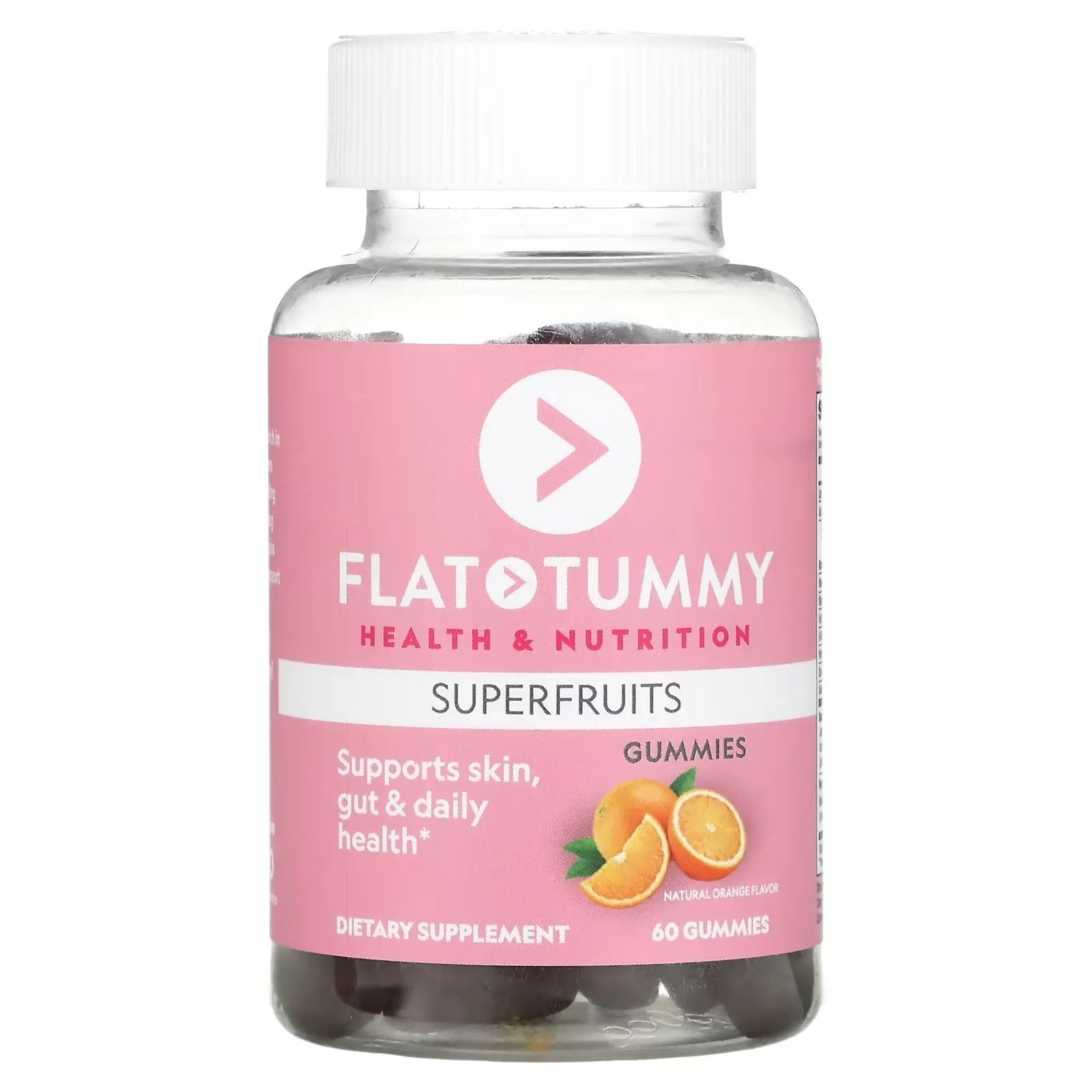 Superfruits, Natural Orange, 60 Gummies