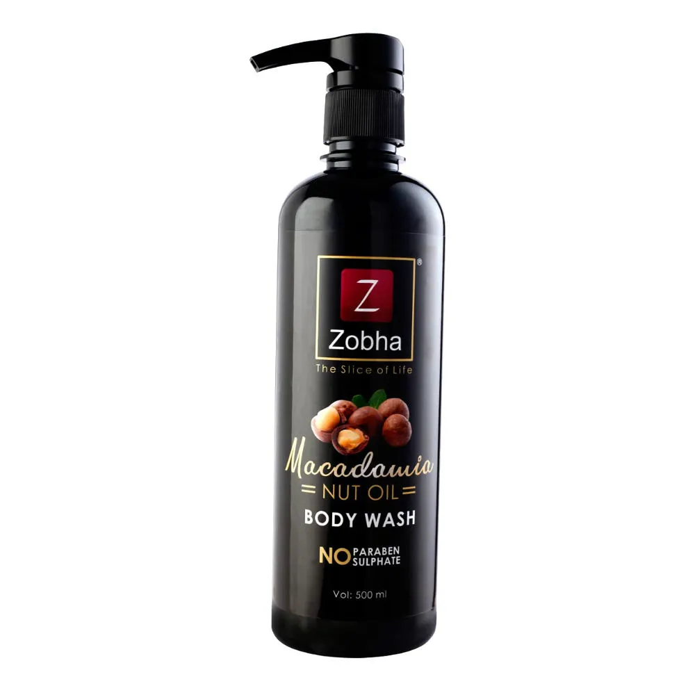 Zobha Body Wash with 100% Natural Macadamia Paraben and Sulphate Free