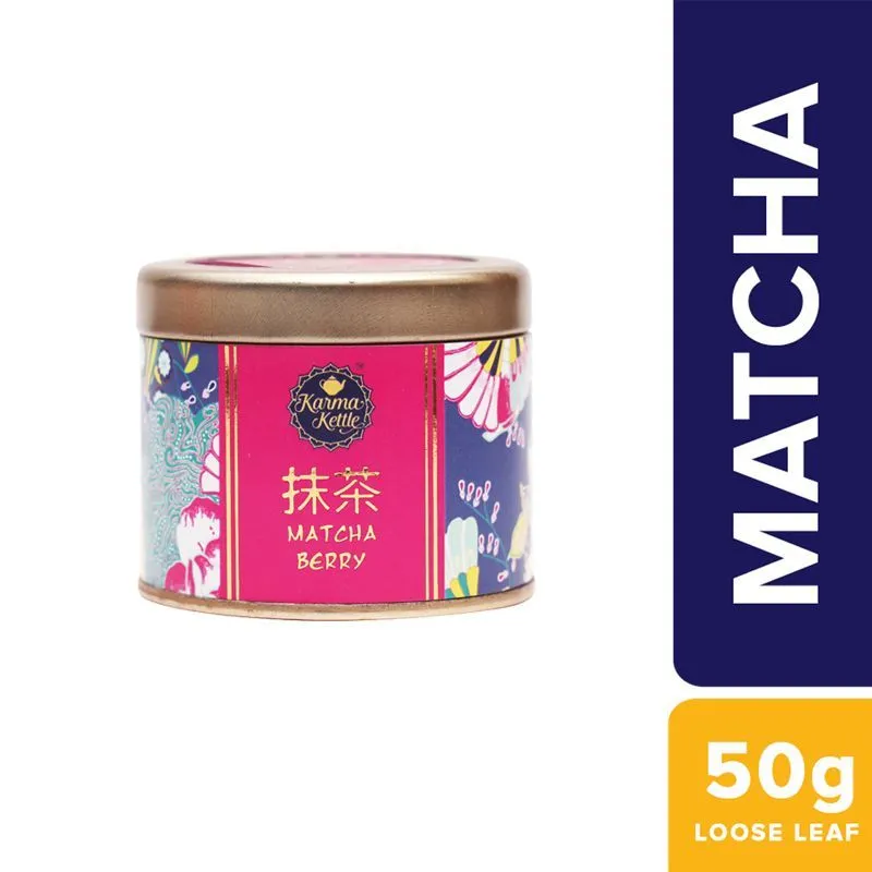 Karma Kettle Matcha Green Tea Powder With Berry