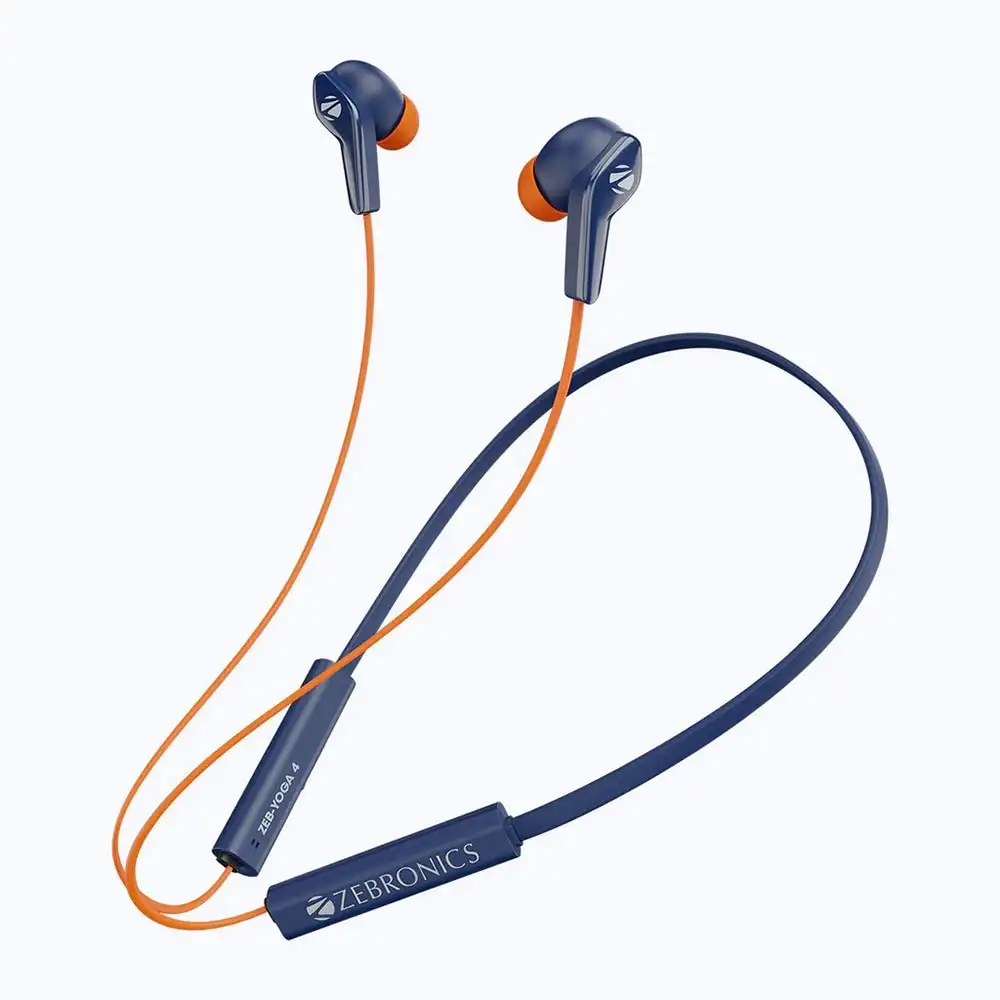 Zebronics Zeb -Yoga 4 Wireless Neckband Earphone,  Blue