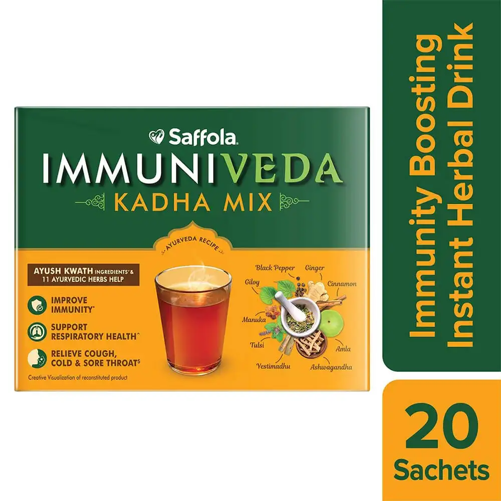 Saffola Immuniveda Kadha Mix,  20 sachets/pack