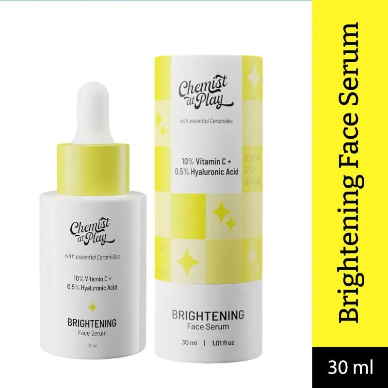 Chemist At Play Brightening Face Serum With 10% Vitamin C + 0.5% Hyaluronic Acid For Even Toned Skin