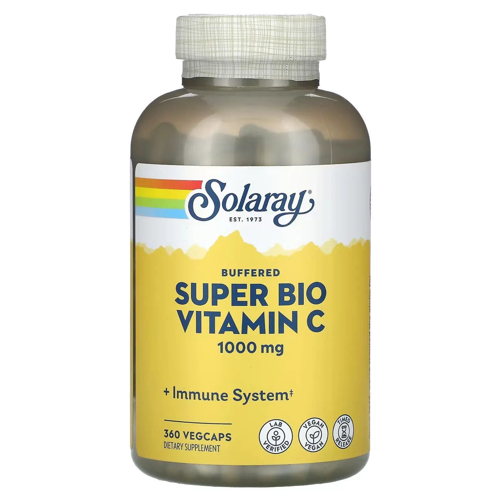 Buffered Super Bio Vitamin C, 500 mg, 360 VegCaps