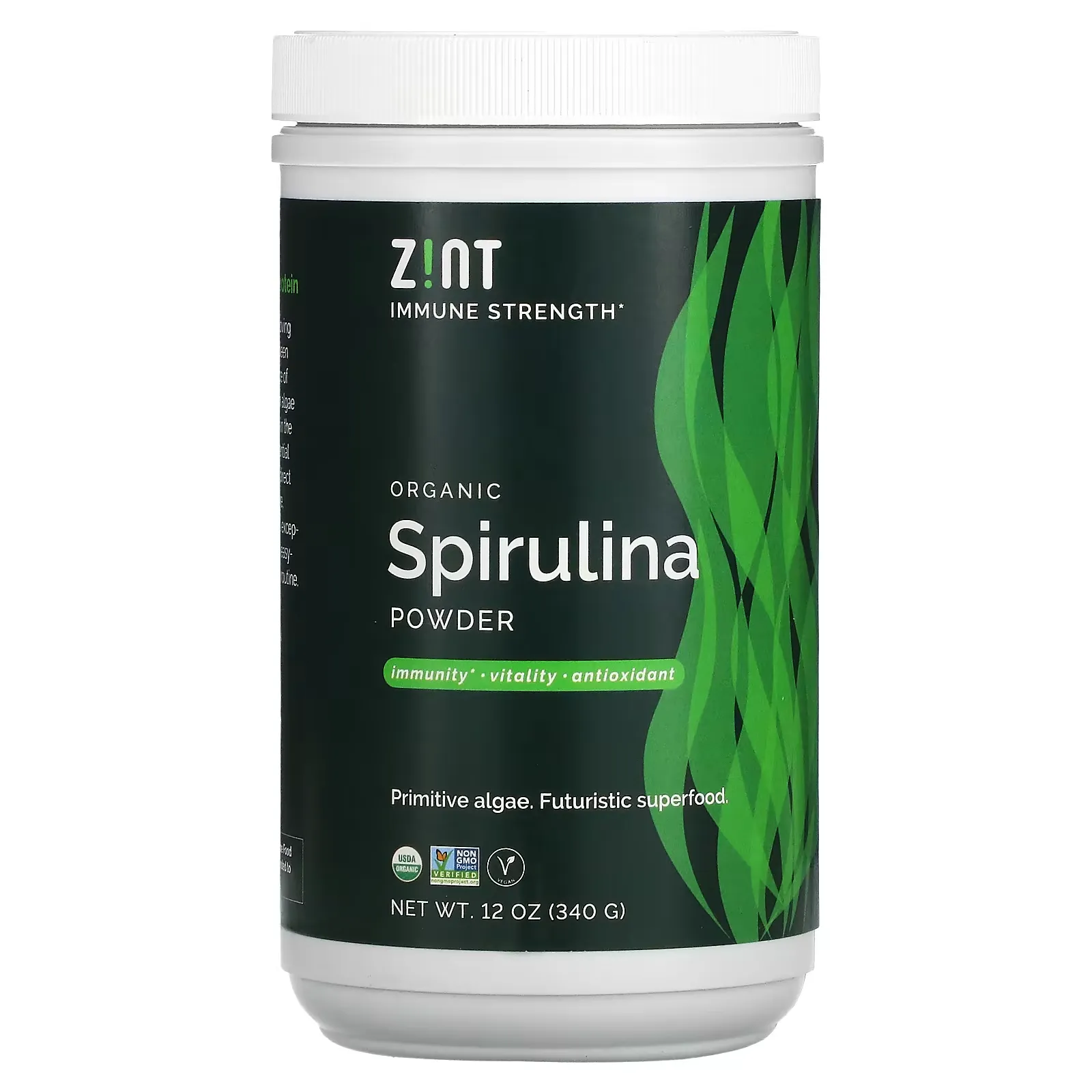 Organic Spirulina Powder, 12 oz (340 g)