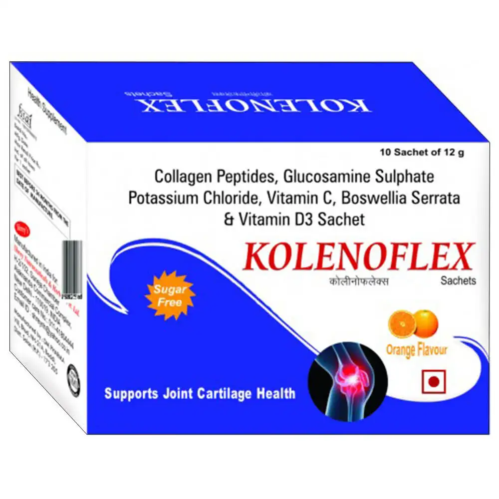 Shrey's Kolenoflex (Collagen Peptides),  10 sachets/pack