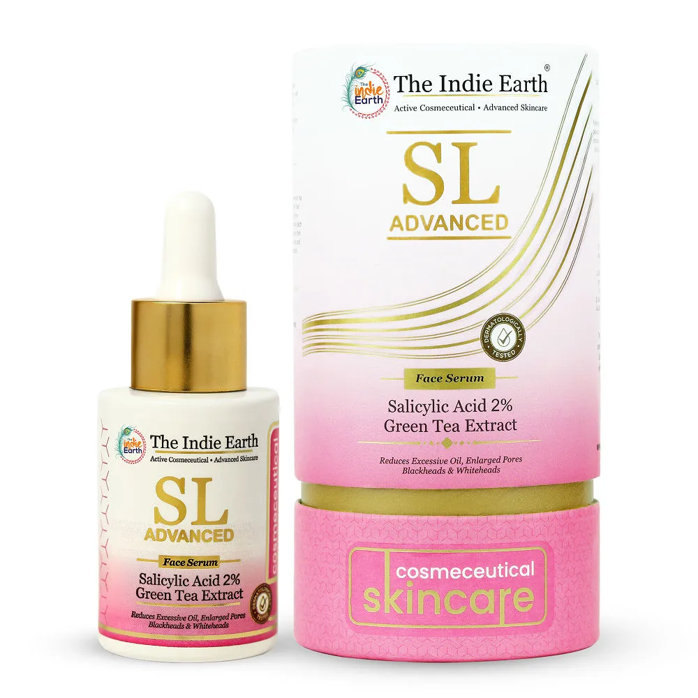 The Indie Earth Sl Advanced Salicylic Acid & Green Tea Extract Face Serum Dermatologically Tested