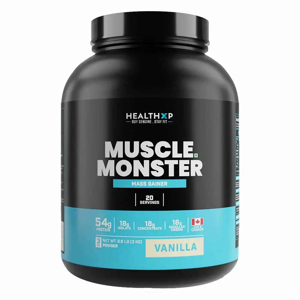 HealthXP Muscle Monster Mass Gainer,  6.6 lb  Chocolate Peanut Butter