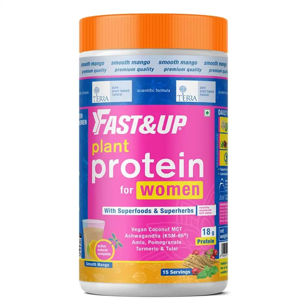 Fast & Up Plant Protein & Superfood for Women,  1 lb  Smooth Mango