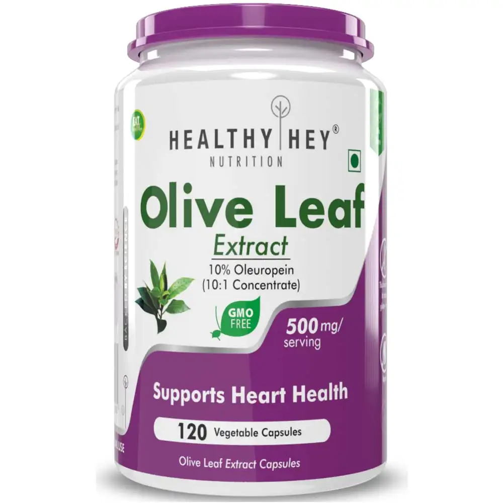 HealthyHey Nutrition Olive Leaf Extract,  120 capsules