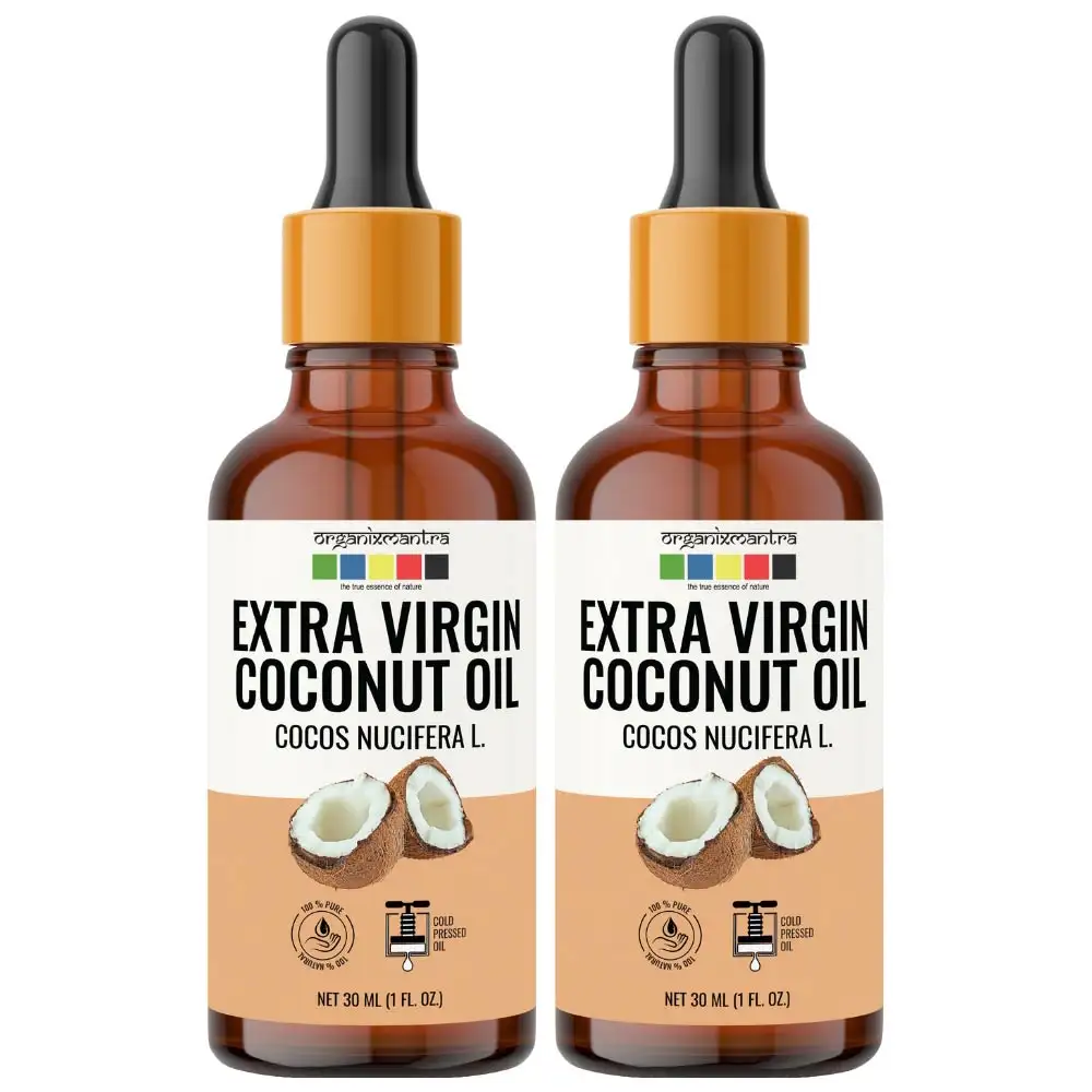 Organix Mantra Extra Virgin Coconut Oil - Pack of 2,  30 ml