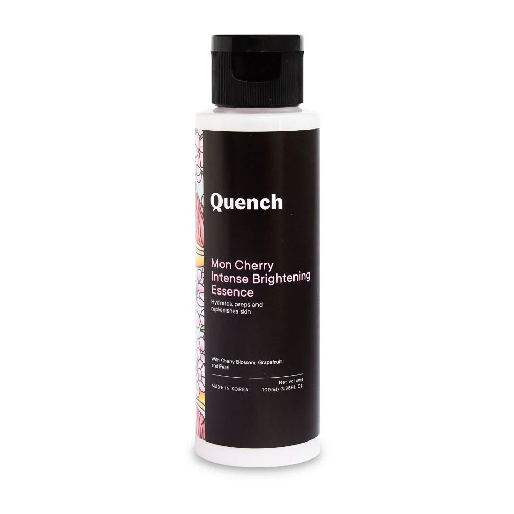 Quench Mon Cherry Intense Brightening Face Essence, Preps Skin For Skincare Routine To Follow