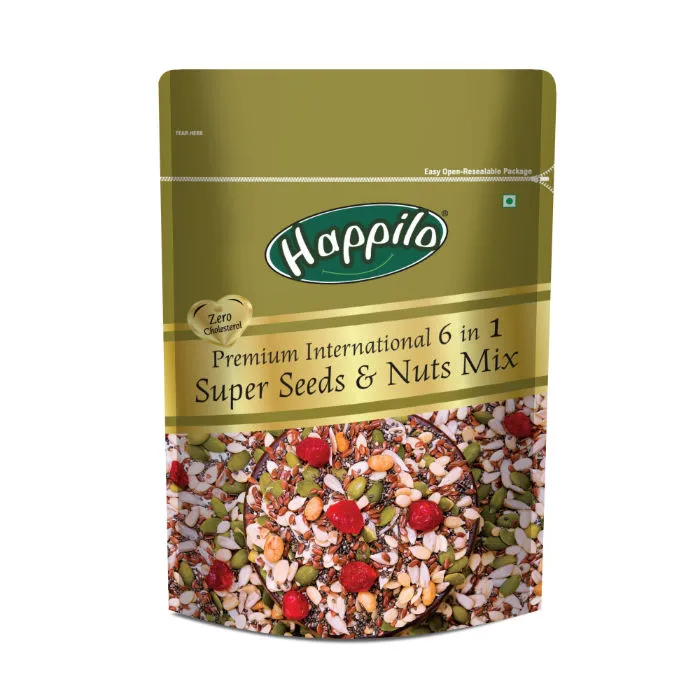 Happilo Premium 6 In 1 Super Seeds & Nuts Mix