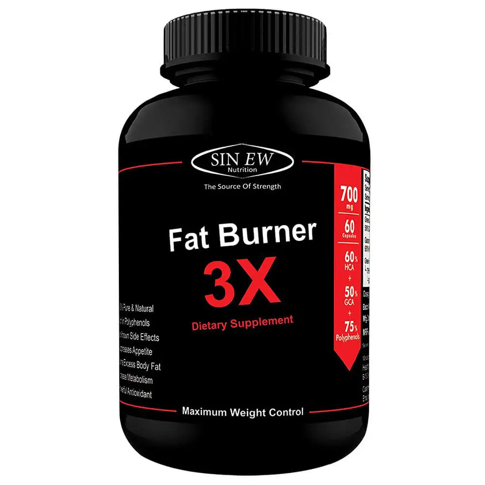 Sinew Nutrition Fat Burner 3X,  60 capsules  Unflavoured