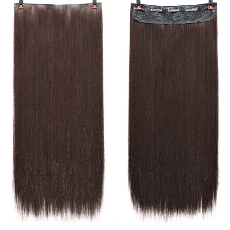 Artifice 5 Clip 24" Straight Hair Extension - Maroon Highlights