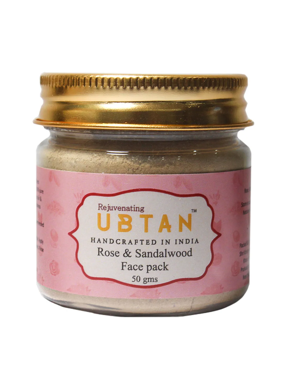 Rejuvenating UBTAN Rose & Sandalwood Face Pack