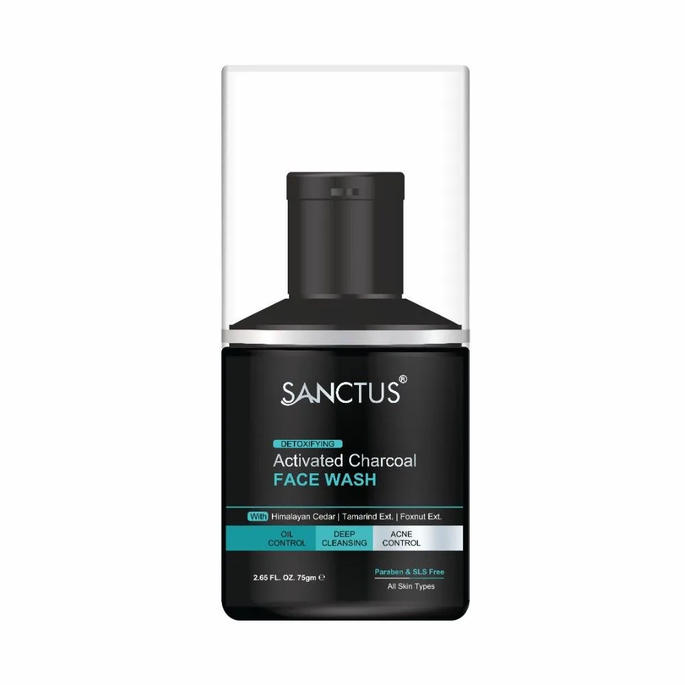 SANCTUS Activated Charcoal Face Wash