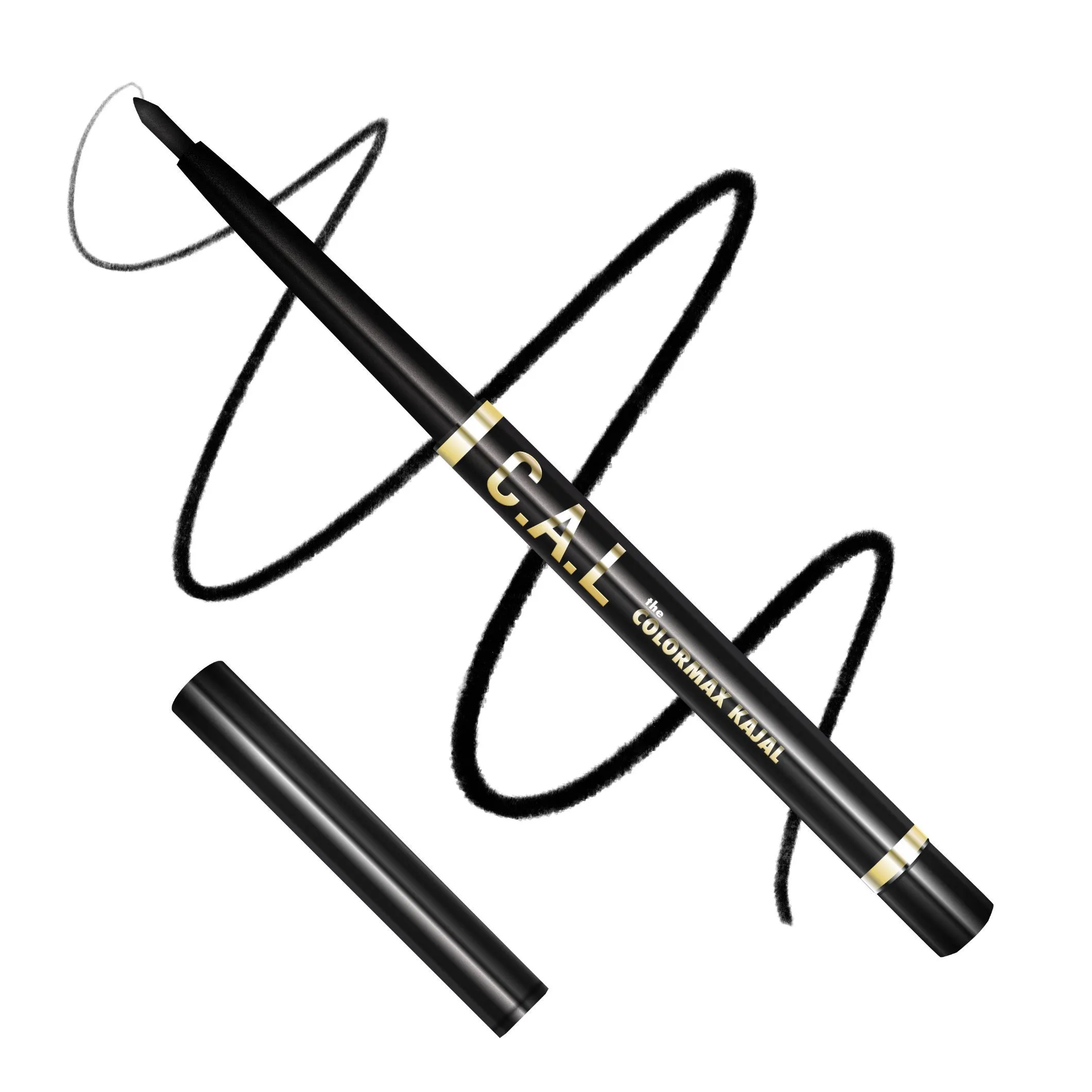 C.A.L Los Angeles One Stroke Intense Black Max Kajal Pencil