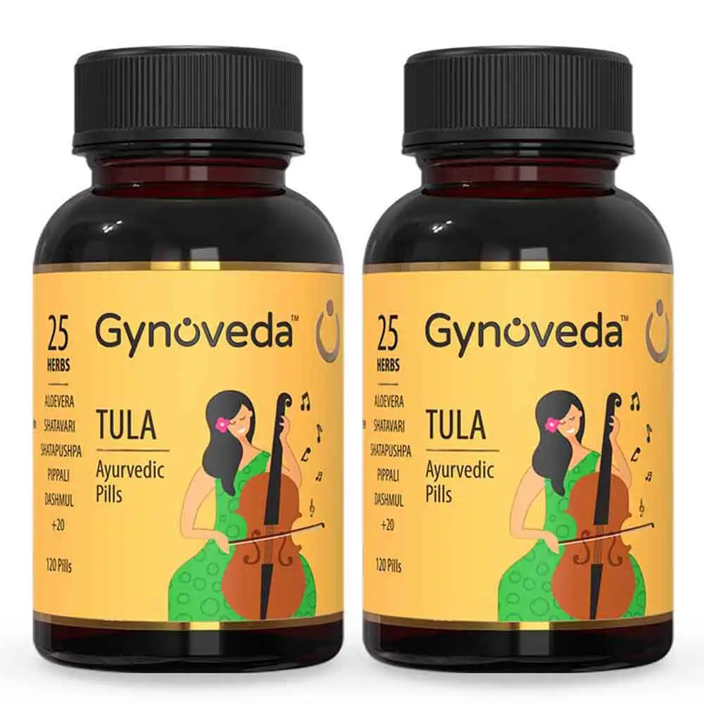 Gynoveda TULA Ayurvedic Pills - Pack of 2,  120 tablet(s)  Unflavoured