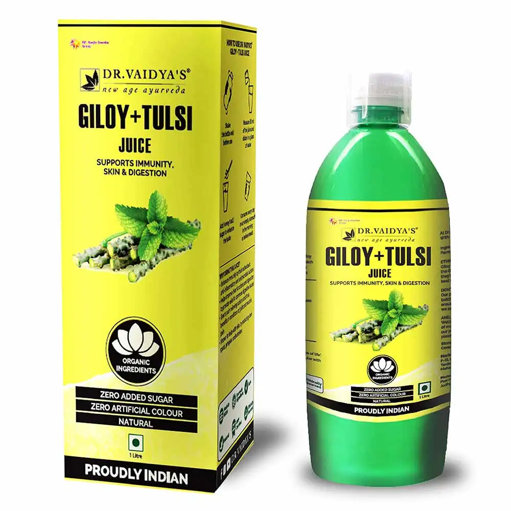 Dr. Vaidya's Giloy+Tulsi Juice,  1 L