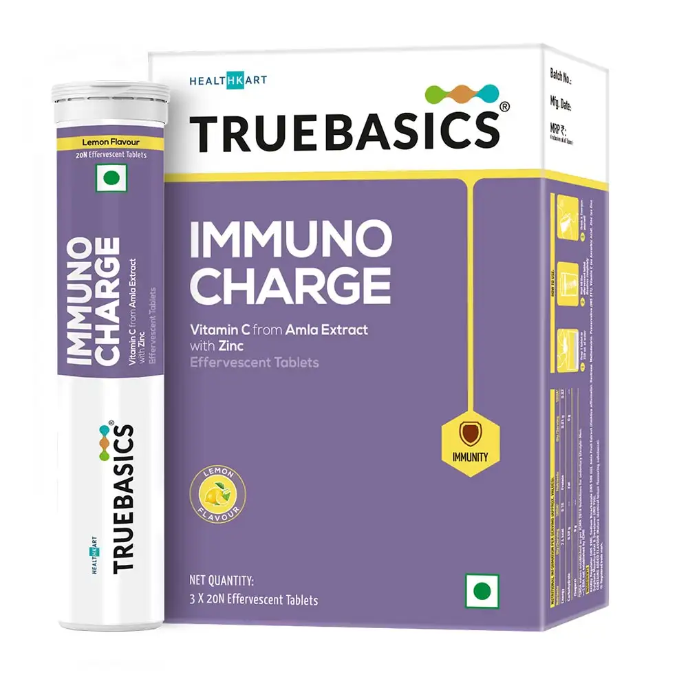 TrueBasics Immuno Charge Amla,  60 tablet(s)  Lemon