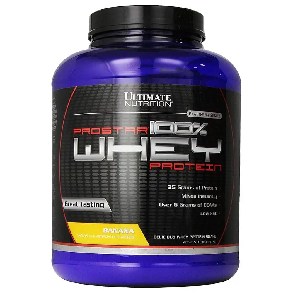 Ultimate Nutrition Prostar 100% Whey Protein,  5.28 lb  Banana