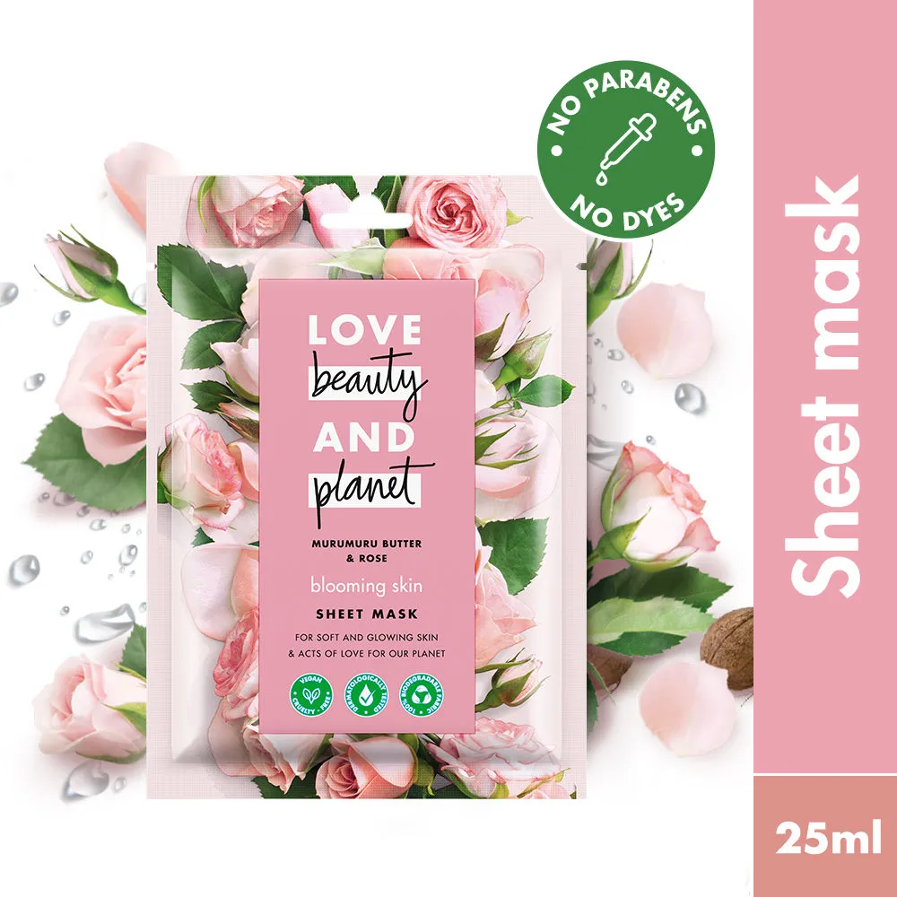 Love Beauty & Planet Murumuru Butter & Rose Sheet Mask