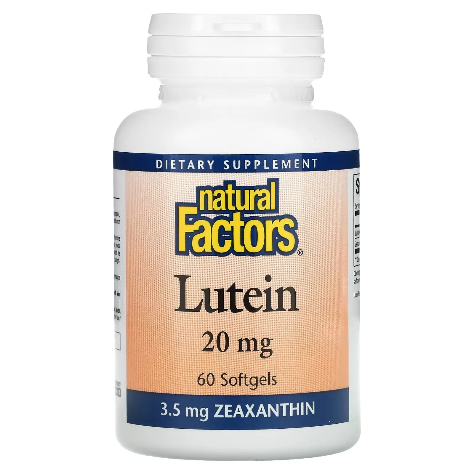 Lutein, 20 mg, 60 Softgels