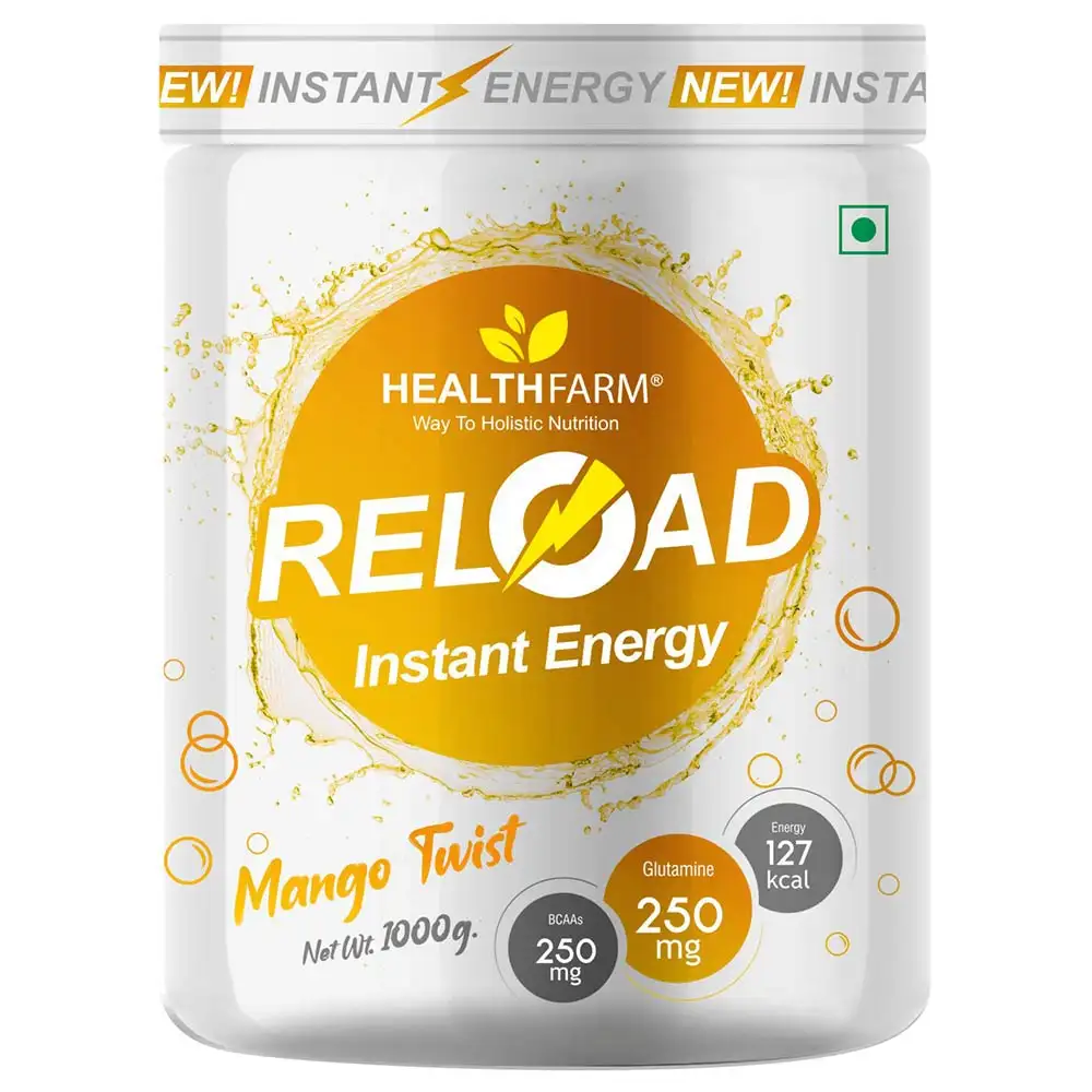 Healthfarm Elite Series Reload Instant Energy,  1 kg  Mango