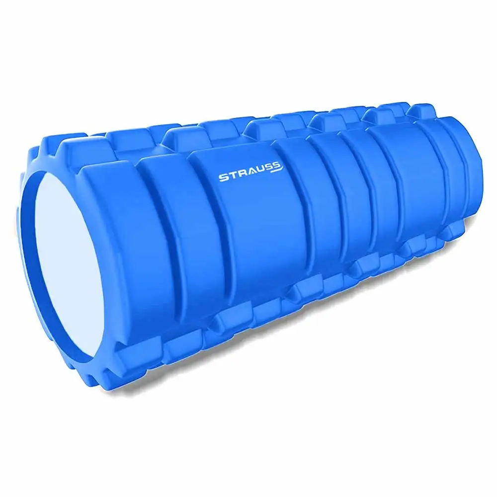 Strauss Deep Tissue Yoga Massage Foam Roller,  Blue  33cm