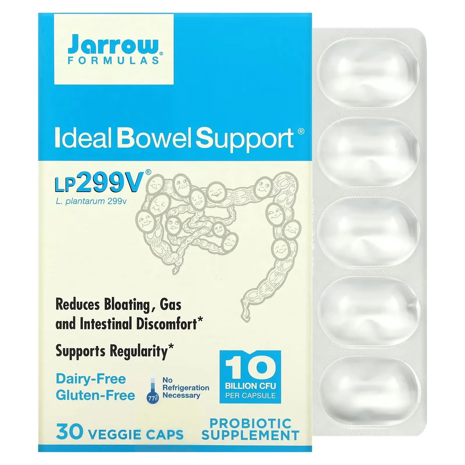 Ideal Bowel Support, 10 Billion, 30 Veggie Caps