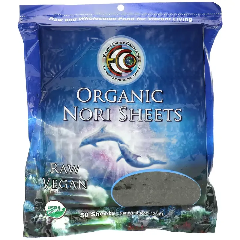 Organic Nori Sheets, 50 Sheets, 4.4 oz (125 g)